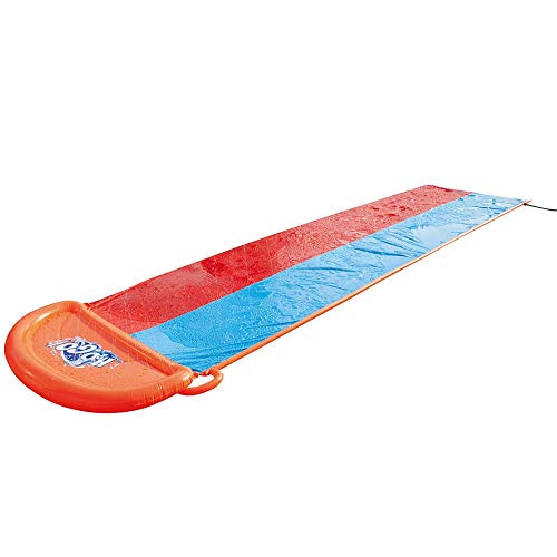 AJH Tobogán acuático Inflable 20 pies Piscina de Doble Corredor Parque de Verano para niños Jugar en el Patio Trasero Diversión Salpicaduras al Aire Libre Slip N Slide Wave Rider