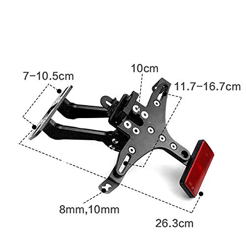 Aluminio de la motocicleta marcos de soporte ajustable apoyan inscripción YAMAHA R1 / R3 MT09 / 07 KAWASAKI Z800 / 1000 negro