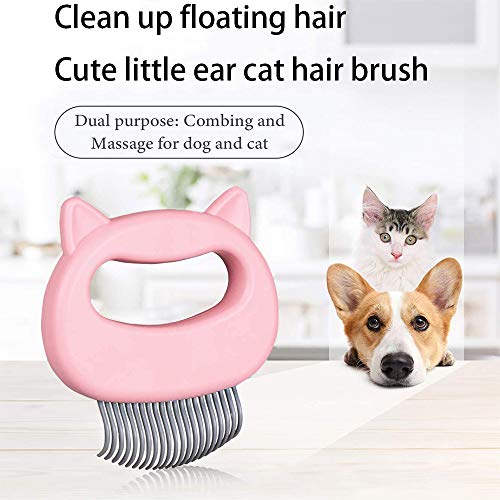 Aly Peine para Piojos para Mascotas Mascota Gato Perro Masaje Concha Peine Adecuado para El Cuidado del Cabello De Mascotas(2PCS)