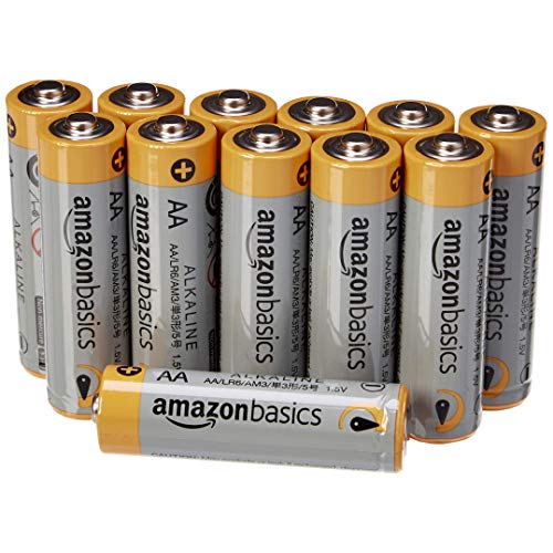 AmazonBasics - Pilas alcalinas AA 'Performance' (Paquete de 12) - Diseño variable