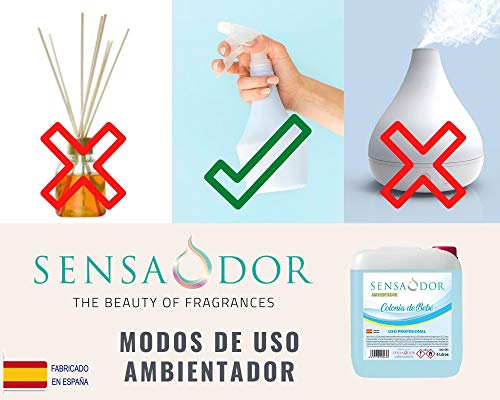 Ambientador Fresa SENSAODOR, 5 Litros, Rosa, Garrafa, Profesional, Empresas, Negocio, Limpieza, Neutralizador, Quitaolor, Buen olor, Aromatizador