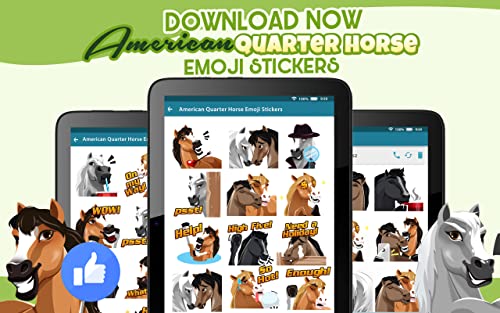 American Quarter Horse Sticker Emojis - Animated Keyboard