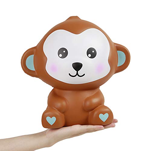 Anboor 10.2 Pulgadas Squishies Jumbo Monkey Kawaii Lento Levantamiento Perfumado Squishies de Animales Gigantes Juguete para niños