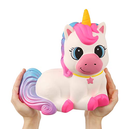 Anboor 9,1 Pulgadas Squishie Gigante Unicornio Caballo de Jumbo Kawaii Suave Lento Aumento perfumadas Squishie Animales del Alivio de tensión de Niños Juguetes Accesorios Decorativos