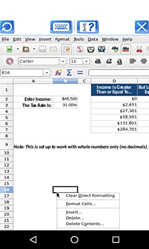 AndroCalc Editor de hojas de cálculo para XLS, XLSX y ODS