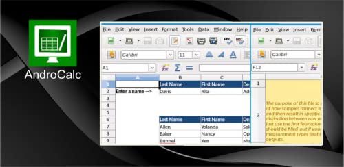 AndroCalc Editor de hojas de cálculo para XLS, XLSX y ODS