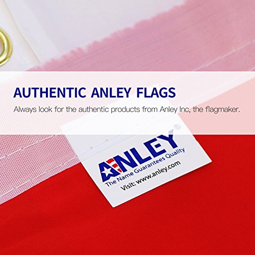 Anley Fly Breeze Bandera de España de 3x5 pies - Color Vivo y Resistente a la decoloración UV - Encabezado de Lienzo y Doble Costura - Banderas Nacionales españolas Poliéster con Ojales