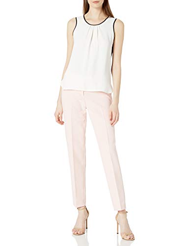 Anne Klein Pantalón de pierna delgada para mujer -  Rosa -  12 US