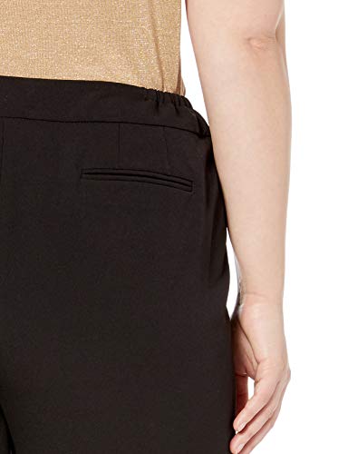 Anne Klein Plus Slim Pant Pantalones, Negro (, 18 W para Mujer