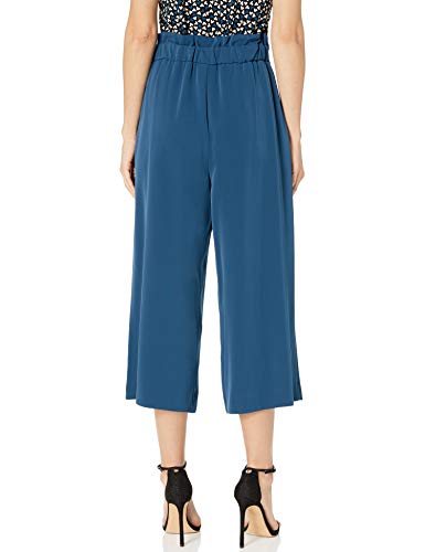 Anne Klein Tie Front Culotte Pant Pantalones, Juniper, L para Mujer