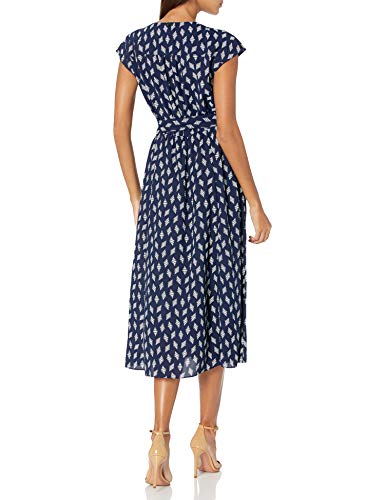 Anne Klein vestido de manga corta para mujer -  Azul -  XX-Small