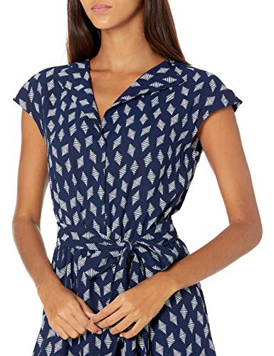 Anne Klein vestido de manga corta para mujer -  Azul -  XX-Small