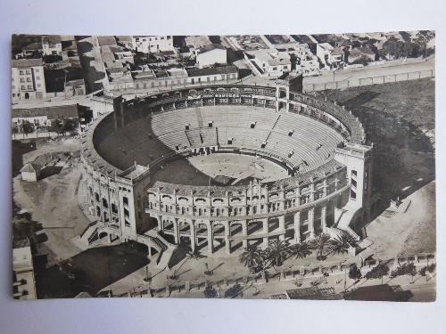 Antigua Postal Fotografíca - Old Post Card Photography : MALLORCA - Palma, Plaza de Toros. Vista Aérea