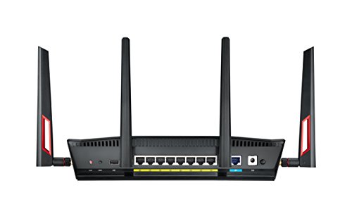 ASUS RT-AC88U - Router Gaming AC3100 Doble Banda Gigabit (triple VLAN, Ai-Mesh soportado, WTFast acelerador de juegos, compatible con DD-WRT, Adaptive QoS y con AiMesh wifi)