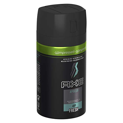 AXE Déodorant Homme Spray Compressé Apollo Frais 48h (Lot de 6x100ml)