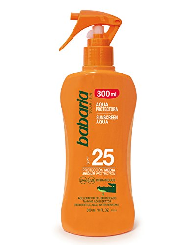 Babaria Pistola Aqua Protector Solar Aloe SPF25-300 ml