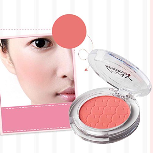 Babysbreath17 Mujeres Niñas Rubor Polvo Fino Colorete Maquillaje mejilla Cara Pigmento Pómulos Contorno Sombras Paleta Rojo ladrillo