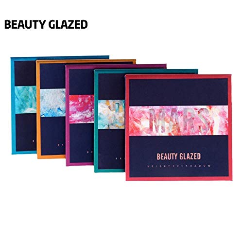 Beauty Glazed 9 colores Maquillaje impermeable Paleta Cosméticos Waterproof Matte and Shimmer Paleta de sombras de ojos altamente pigmentadas Powder Make Up# 03