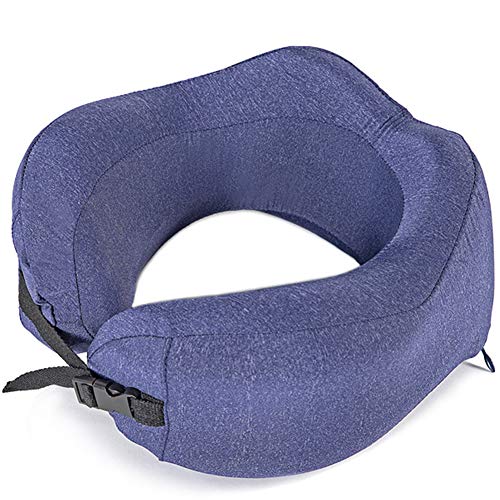 Beckye Almohada de Viaje, Avión Almohada Cervical | Almohada Ortopédica Cervical | Cojin Travel Pillow Reposa Cabezas, Kit para Dormir, estándar para avión y hogar/A