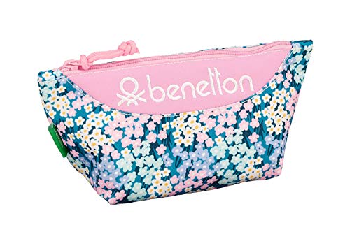 Benetton "Garden" Oficial Mochila Escolar Infantil Porta Maquillaje 230x80x120mm