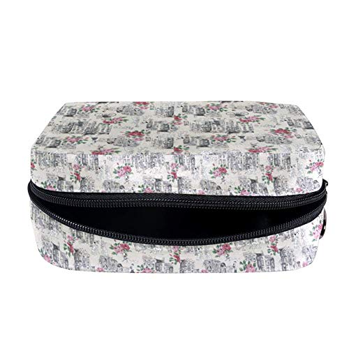 Bennigiry Cath Kidston 101 Dálmatas bolsa de maquillaje grande neceser de viaje bolsa de cosméticos portátil bolsa de maquillaje para mujeres y niñas