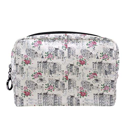 Bennigiry Cath Kidston 101 Dálmatas bolsa de maquillaje grande neceser de viaje bolsa de cosméticos portátil bolsa de maquillaje para mujeres y niñas