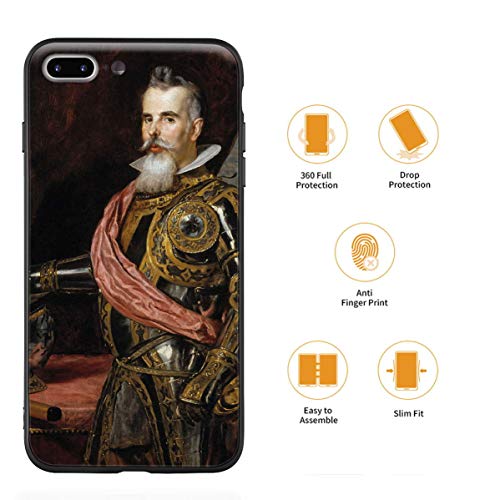 Berkin Arts Diego Velazquez para iPhone 7 Plus&iPhone 8 Plus/Caja del teléfono Celular de Arte/Impresión Giclee UV en la Cubierta del móvil(Atribuido ADon Juan Francisco De Pimentel X Conde De)