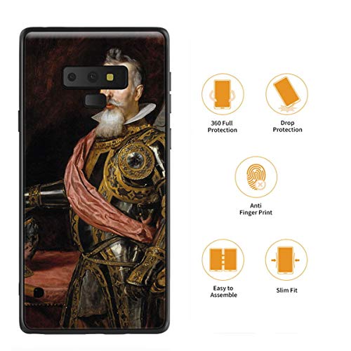 Berkin Arts Diego Velazquez para Samsung Galaxy Note 9/Caja del teléfono Celular de Arte/Impresión Giclee UV en la Cubierta del móvil(Atribuido ADon Juan Francisco De Pimentel X Conde De)