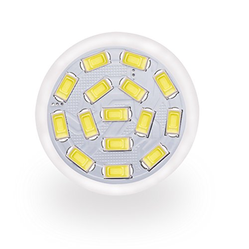 BOGAO MR11 GU4.0 3.5 W Led bombillas, Equival 25 - 35 W lámparas halógenas AC/DC 12 V, 350 lm, 120 ° Flood viga, empotrable, iluminación de la pista, luz blanca cálida (3000 K), 4 unidades