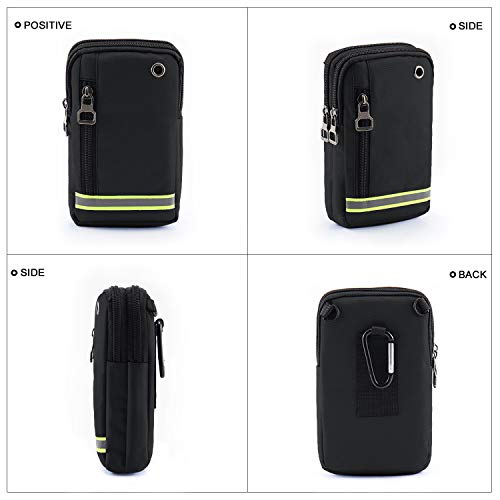 Bolsa Compacta de Hombro Cintura Cinturón Bolsillo Funda Riñoneras Bolso Pequeño para Herramientas Pequeñas Bandolera Hombre Deporte Camping Viaje Senderismo Cartera Aire para iPhone Samsung Xiaomi