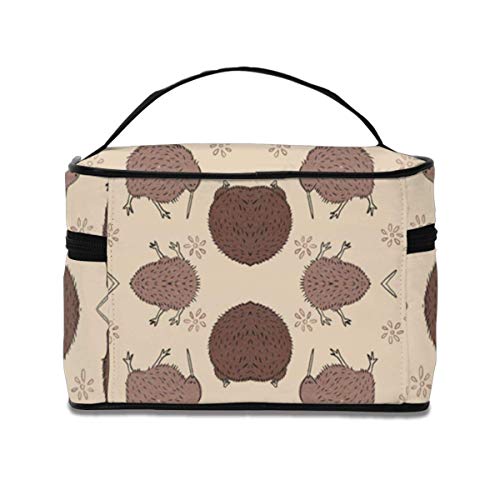 Bolsas de cosméticos Bumblin' Kiwis Fabric (2890) Travel Makeup Bag Portable Makeup Boxes for Women Cosmetic Case Storage Organizer Travel Daily Carry