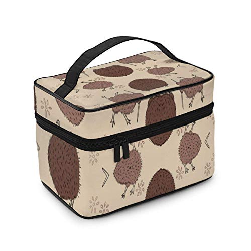 Bolsas de cosméticos Bumblin' Kiwis Fabric (2890) Travel Makeup Bag Portable Makeup Boxes for Women Cosmetic Case Storage Organizer Travel Daily Carry