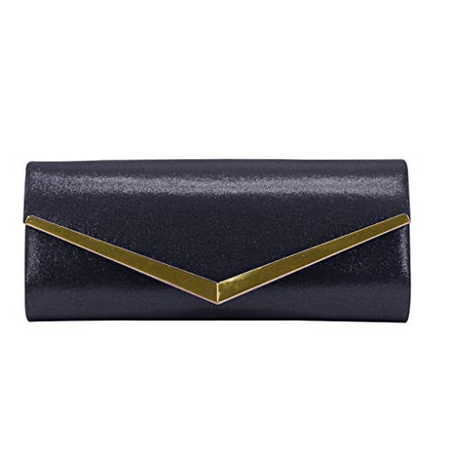 Bolsos Mujer Bolso De Mujer Bolsos De Fiesta para Mujer Bolso De Hombro Cruzado A La Moda Bolso De Mano De Día para Mujer Bolso De Cena Sólido Bolso Negro