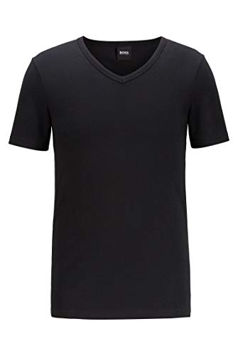 BOSS T-Shirt VN 2P CO/EL Camiseta, Negro (Black 1), XXL (Pack de 2) para Hombre