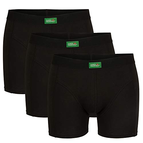 Boxer Calzoncillos Hombre Algodón Orgánico Pack de 3 Negro Azul Blanco (Negro, XX-Large)