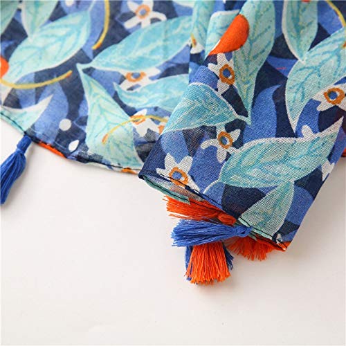 Bufanda Bufanda De Invierno para Mujer Estampado De Flores Viscosa   Moda Multi Flower Wraps   Chales Hijab con Borlas Bufandas 6