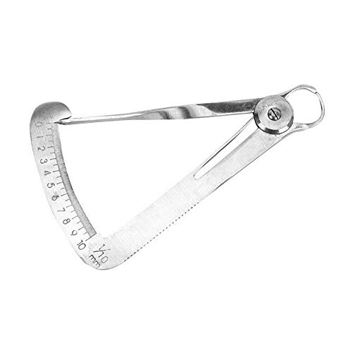 Calibrador de cera de acero inoxidable con calibre triangular de alta precisión, calibre de corona de alta precisión, calibre de diamante, acero ortopédico CE para joyería de diamantes, Wax Caliper