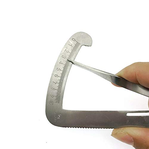 Calibrador de cera de acero inoxidable con calibre triangular de alta precisión, calibre de corona de alta precisión, calibre de diamante, acero ortopédico CE para joyería de diamantes, Wax Caliper