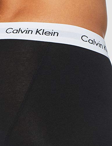 Calvin Klein 3p Low Rise Trunk Bóxer, Schwarz (Black 001), L (Pack de 3) para Hombre