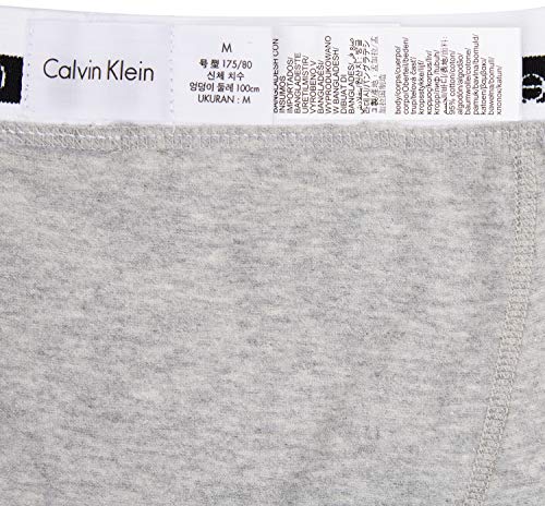 Calvin Klein 3p Trunk Bóxer, Negro (Black/White/Grey Heather 998), S (Pack de 3) para Hombre