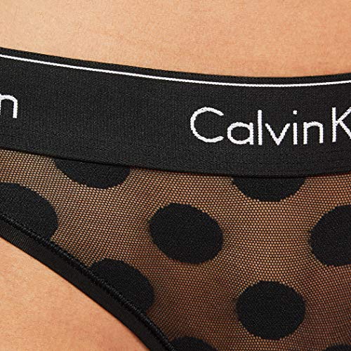 Calvin Klein Braguita de Bikini, Negro (Black_DTM WB 6WA), (Talla del Fabricante: Medium) para Mujer