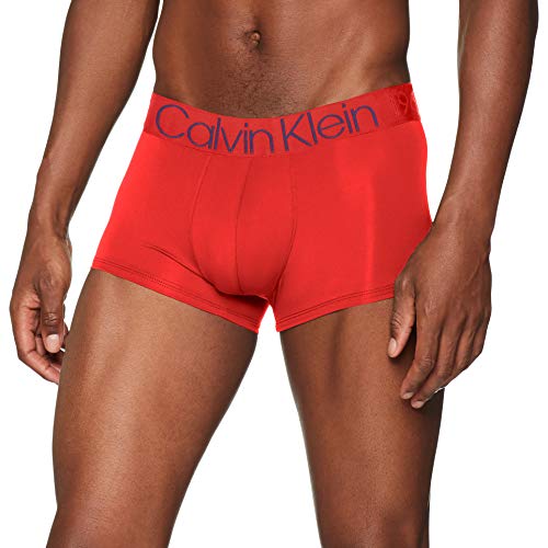 Calvin Klein Low Rise Trunk Bóxer, Rojo (High Risk Red 9qf), Large para Hombre