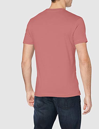 Calvin Klein Vegetable Dye Monogram Slim tee Camiseta, Morado (Brandied Apricot VAZ), X-Large para Hombre