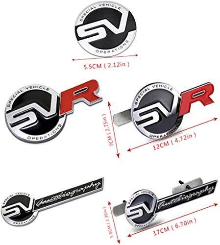 Car Styling Etiqueta Engomada Del Coche 3d, Emblema De La Parrilla Delantera Logo Etiqueta Engomada Del Coche CalcomaníA Accesorios Para AutomóViles, Para Range Rover Sport Discovery Freelander Sv Svr