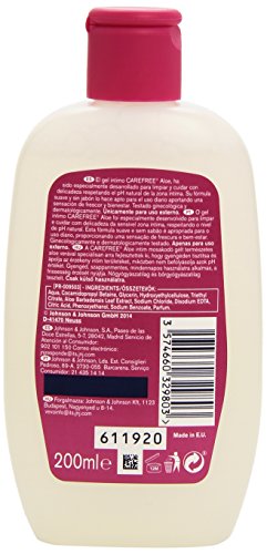 Carefree - Aloe - Gel íntimo - 200 ml - [paquete de 6]