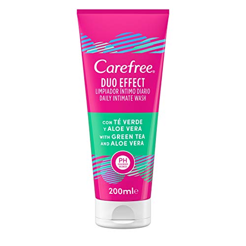 Carefree Gel Intimo Té Verde y Aloe 200 ml 230 g - Pack de 6