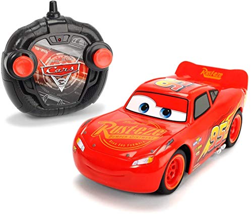 Cars 3 Turbo Racer Lightning Mcqueen Rayo Voiture RC MC Queen Echelle 1/24 (Simba 3084003)