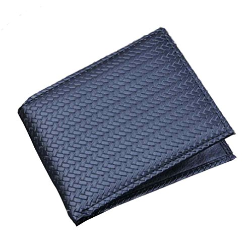 Cartera de pequeña Piel Monedero de Elegante y Moda Negro para Hombre por ESAILQ P