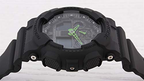 Casio G-SHOCK Reloj Analógico-Digital, 20 BAR, Negro, para Hombre, GA-100C-1A3ER