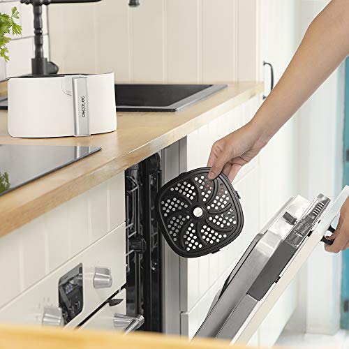 Cecotec Freidora dietética Cecofry Deluxe Rapid Sun. Capacidad 2,5 litros, Cestillo y Rejilla Aptos para lavavajillas, Potencia 1400 W, 8 Modos, Temperatura hasta 200ºC